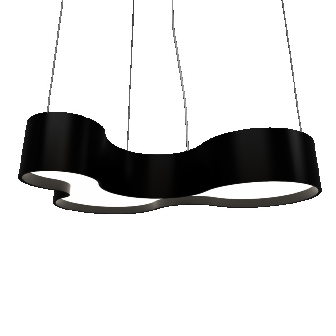Pendente Accord Orgânico Semi Cilíndrico KS 5L E27 800x550x200mm 1216