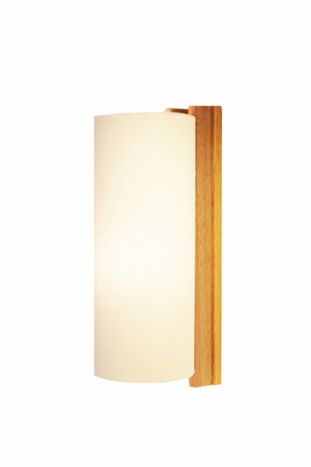 Arandela Nova Home Louise Madeira e Cúpula Off White 1L E27 340mm 4074