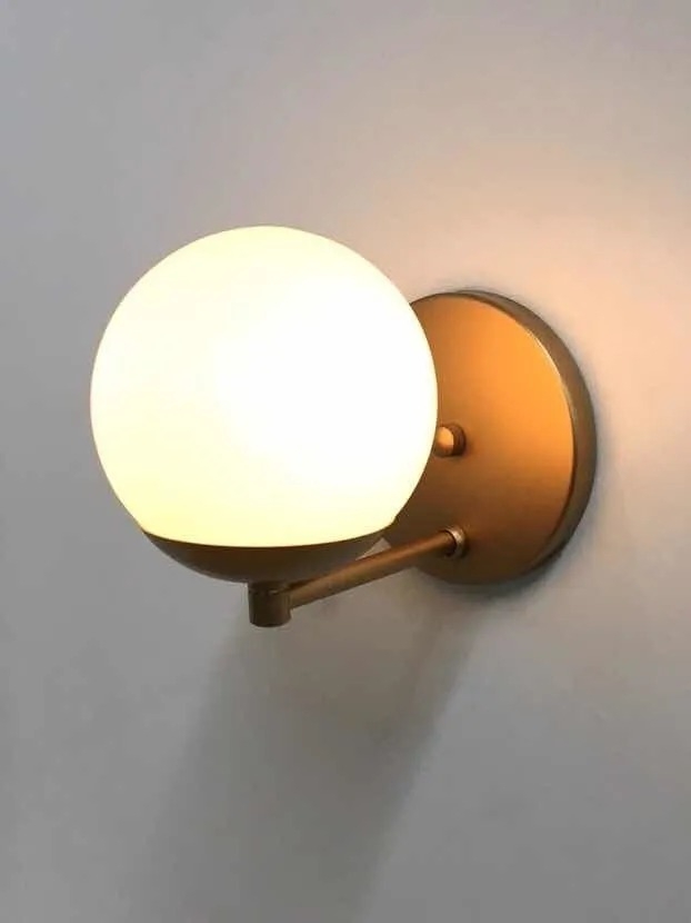 Arandela Jabuticaba C/ Interruptor 1L G9 150mm Globo Ø120mm FG Iluminação 1200/1i