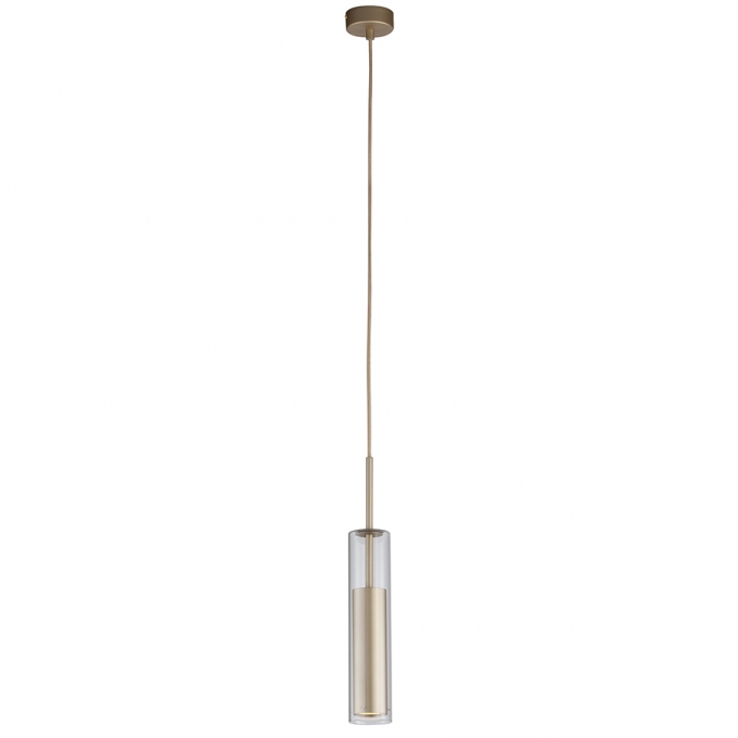 Pendente Casual Light Studioluce Hilton Dourado 1L Dicróica Ø70x430mm PD1432DO