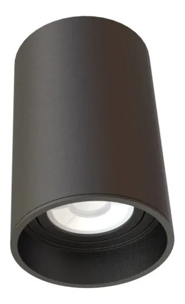 Spot Sobrepor Fixo Redondo Preto Tube Moon 1L Mini Dicróica 1060776