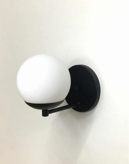 Arandela Jabuticaba C/ Interruptor 1L G9 170mm Globo Ø140mm FG Iluminação 1201/1i