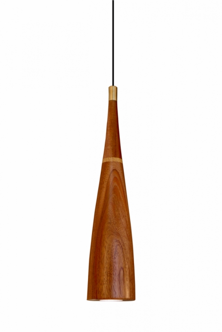 Pendente Nova Home Stretch II Madeira Jequitibá e Cerejeira 1L GU10 Ø110mm 3112