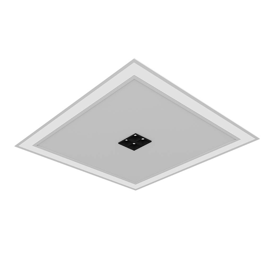 Embutido Newline Fit Edge LED 36W com 4 Foscos 10° 4W 616x616x40mm EM0128LED