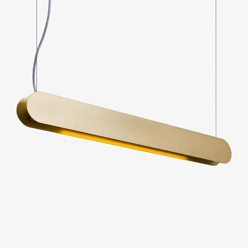Pendente Golden Art Barra Linear 1L Tubular 600mm 
 700x75x40mm T620-70PI 