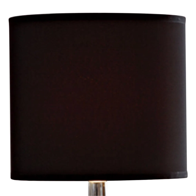 Cúpula para Abajur Bella Basic Cilíndrica Ø200x180mm Tecido Preto EX760PT 