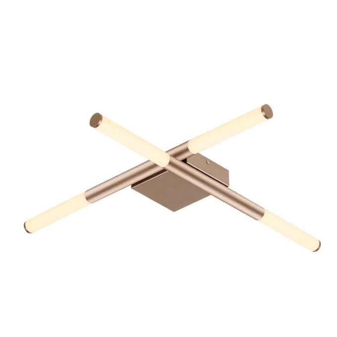 Plafon Bella Palito Dourado 24 watts 2700K Ø700x70mm CD016