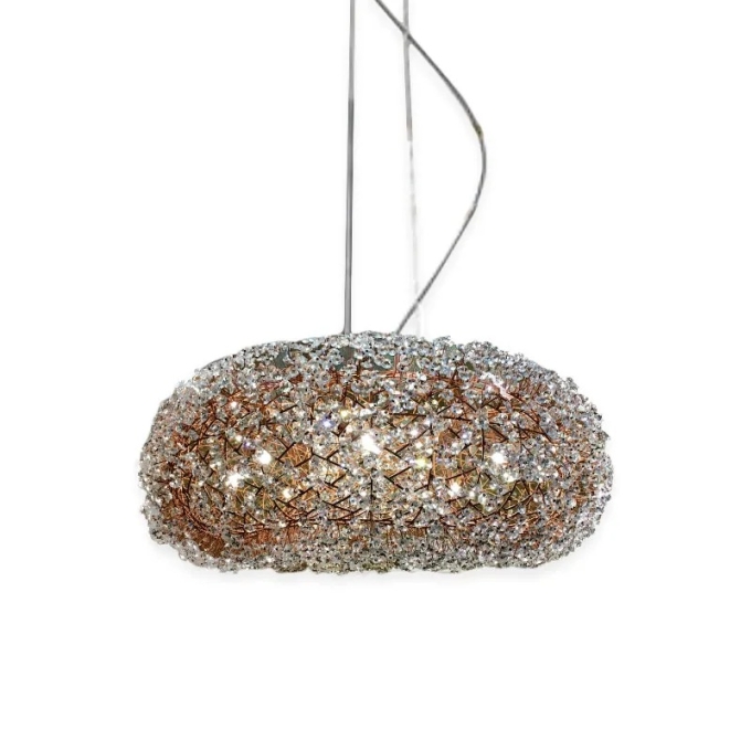 Pendente Artesanal Lampluz Neo Cristal 8L G9 Ø600x250mm  PDC 130.60