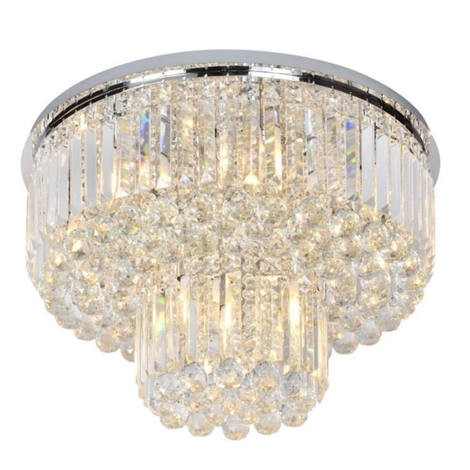 Plafon Sindora Cristal Transparente 13L E14 Ø800x420mm DCX00724
