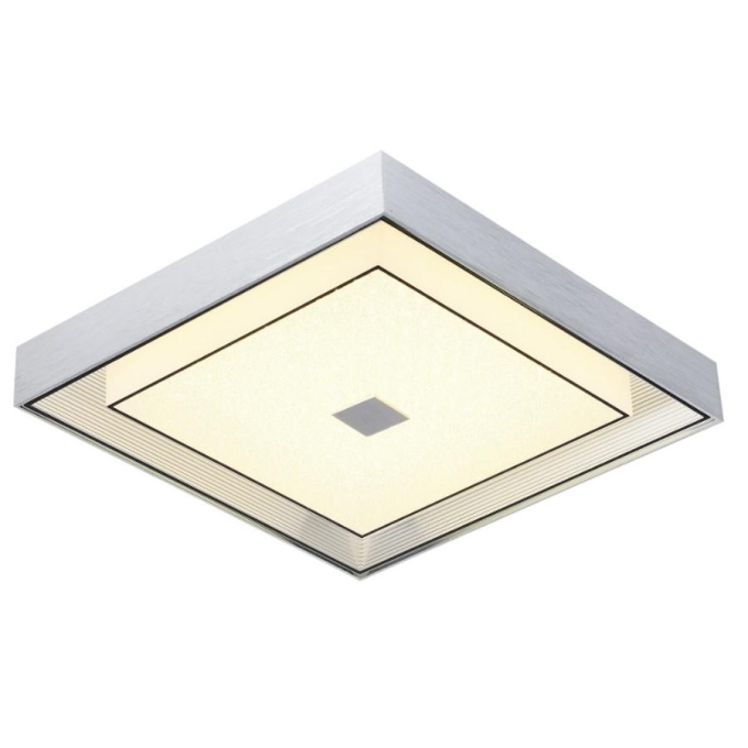 Plafon Sobrepor Sindora Cromado com Mini Cristais 24 watts 3000K 440x440mm DCX015066