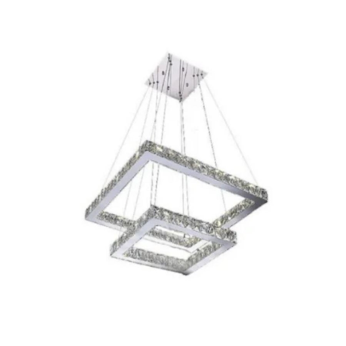 Pendente Sindora Cristal 84 watts Multitemperatura Anéis Ø500/300mm DCD00152