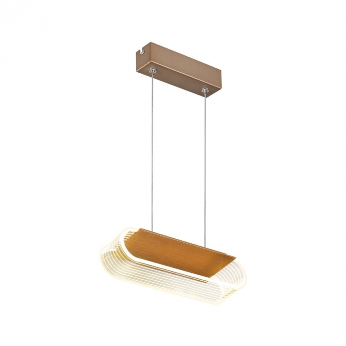 Pendente Sindora Metal Dourado 10 watts 3000K 250x85mm DCD01167