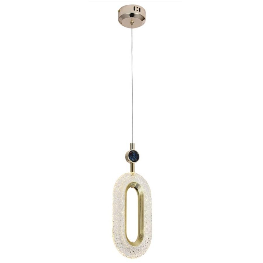 Pendente Sindora Metal Dourado e Acrílico 7 watts 3000K 440x170mm DCD00765