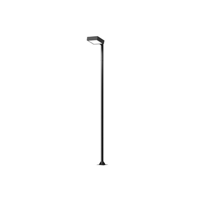 Poste Externo Ideal Pétala Quadrada 24w 3000K Aço Fosfatizado 3000mm P-84/1