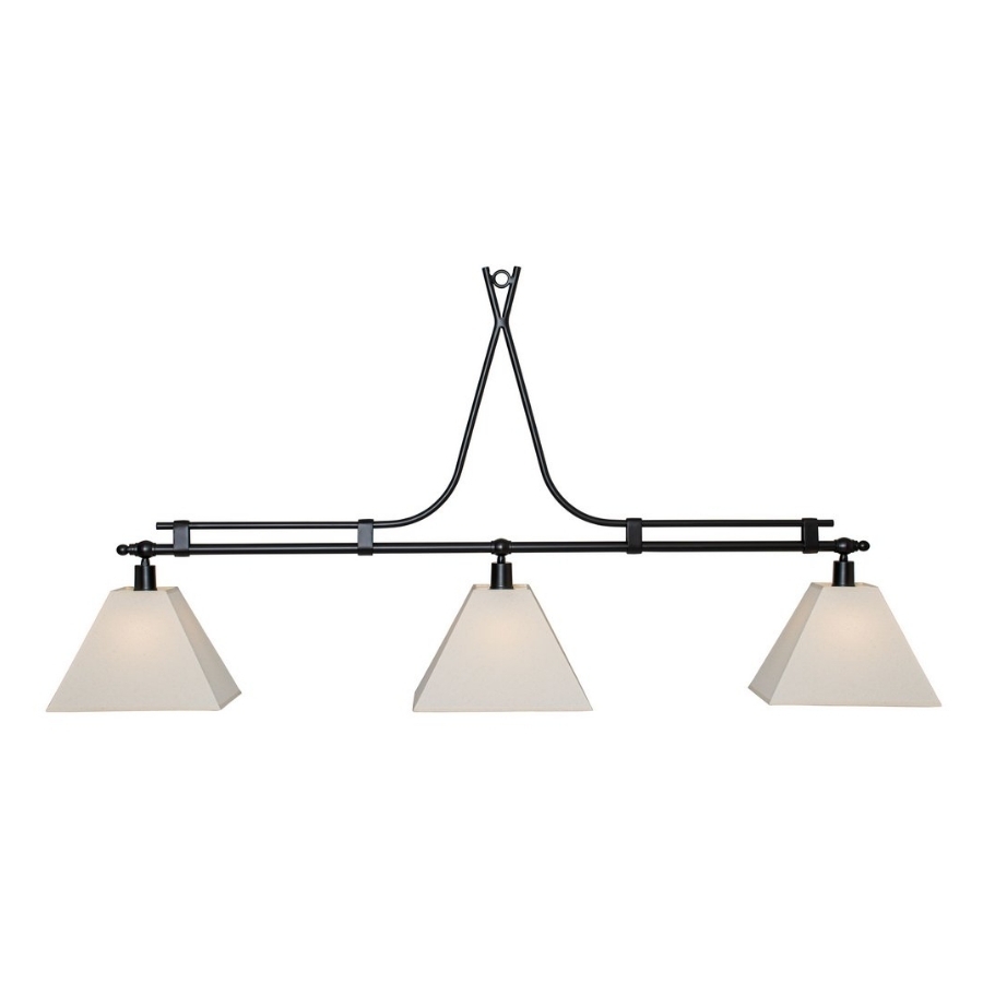 Pendente Foco Metallo Arezzo Cúpula Tecido 3L E27 2000x195x750mm PE 515/3
