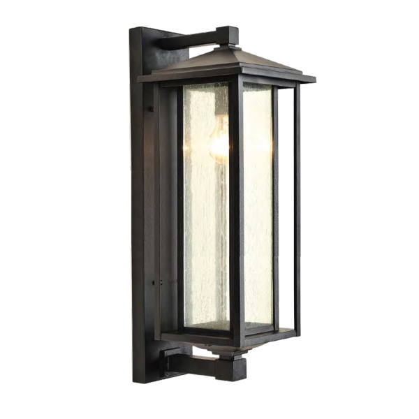 Arandela Lighting Store Colonial Alumínio Fundido e Vidro Pontilhado 1L E27 176x196x720mm LO-1446