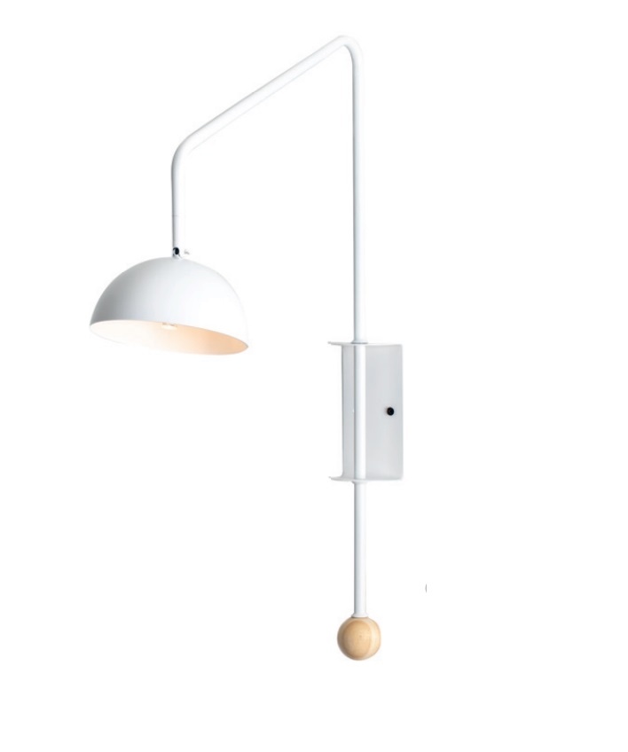 Arandela Foco Metallo Articulada Teodoro Plug Externo 1L G9 Metal 150x456x694mm AR 145