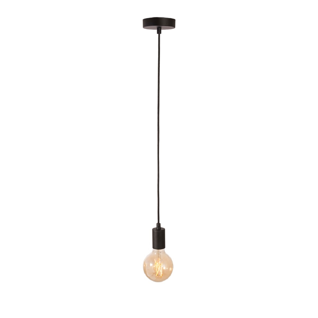 Pendente LUZ DE CASA 1L E27 Preto