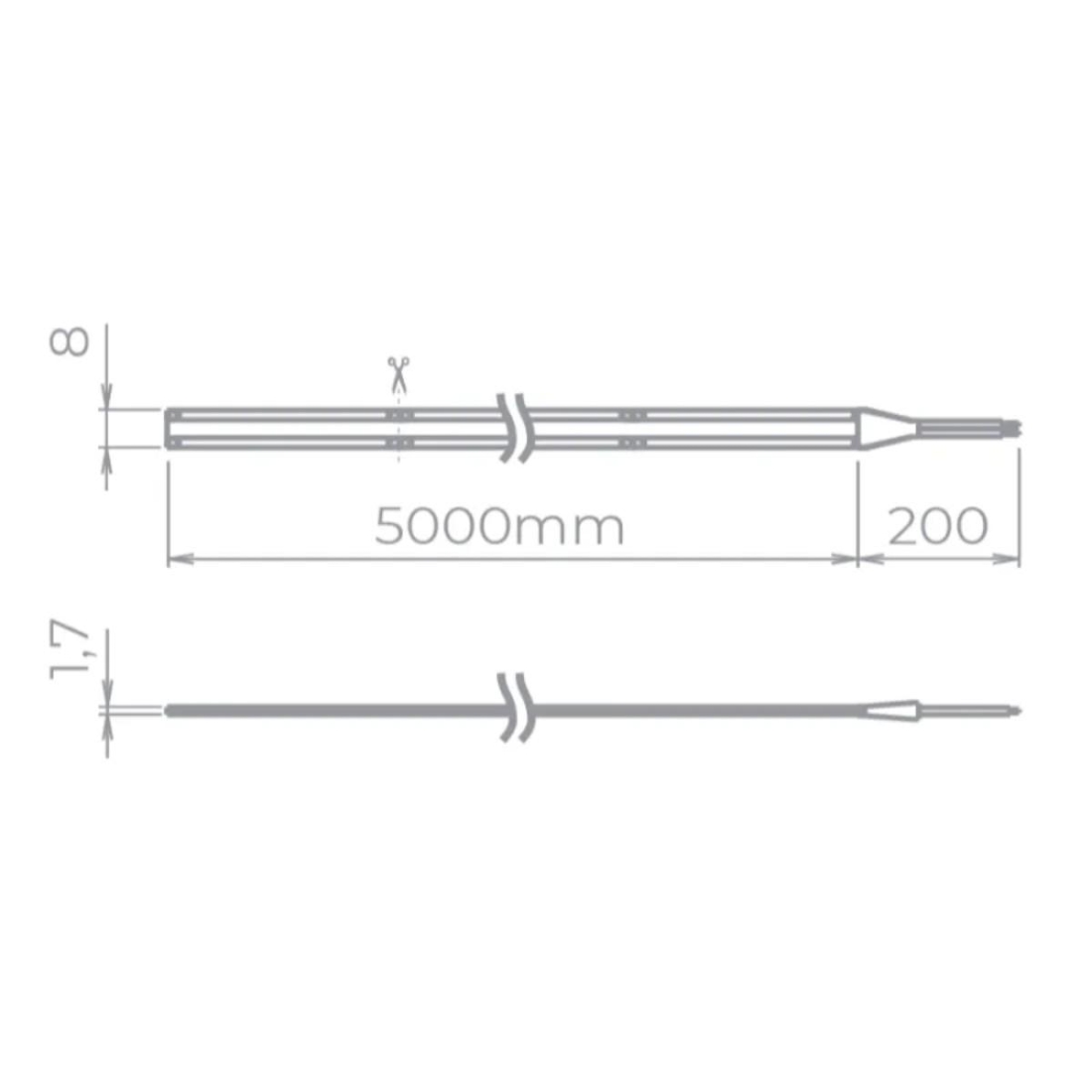 Fita Led Stella All Light 14w/mt Cob 3000K 24V IP20 8mm IRC90 (Rolo 5 metros) STL23830/30