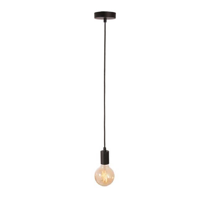 Pendente LUZ DE CASA 1L E27 Preto