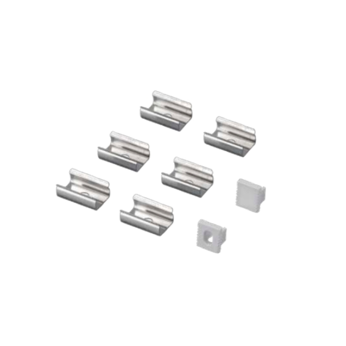 Acessórios Perfil Sobrepor Opus Nano Branco (2 Tampas + 6 Presilhas) OPS 39084