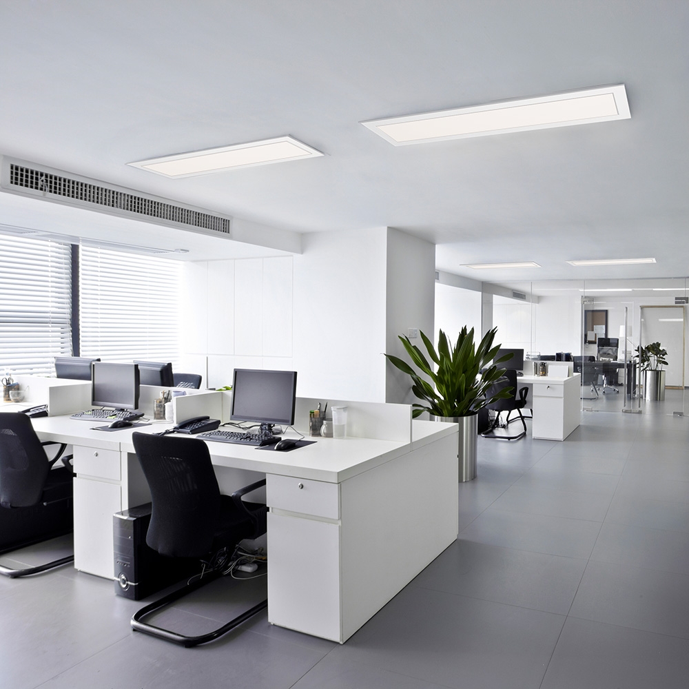 Painel Sobrepor Blumenau Retangular 36 watts Branco 6500K 1240x150mm Alumínio Bivolt 83886004