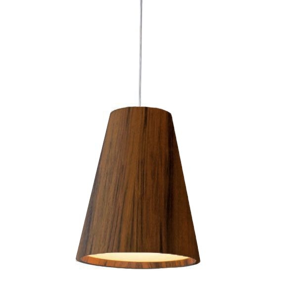 Pendente Fox Lustres Madeira Cônico 1L E27 Ø500X600mm 108