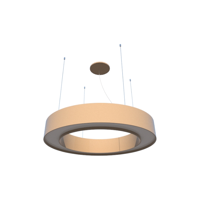 Pendente Fox Lustres Madeira Cilíndrico 9L E27 Ø900x150x100mm 3090