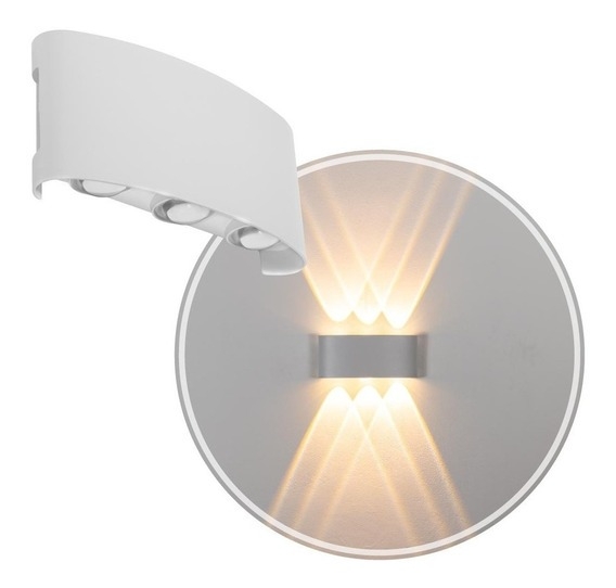 Arandela Opus LED Clessidra Branco 6 watts 3000K 24° Bivolt IP65 150x75x40mm OPS 81386