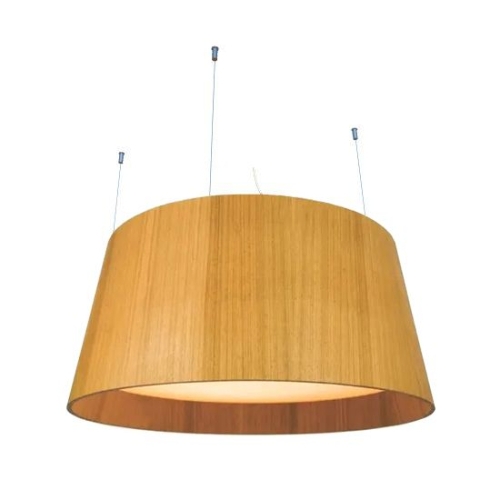 Pendente Fox Lustres Madeira Cônico 4L E27 Ø530x230mm 100