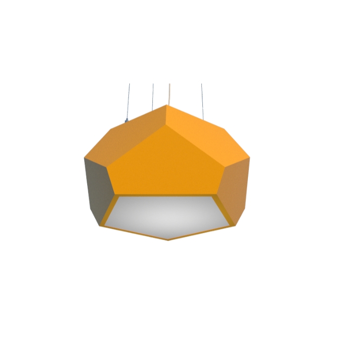 Pendente Fox Lustres Madeira Facetado 2L E27 Ø400x200mm 200