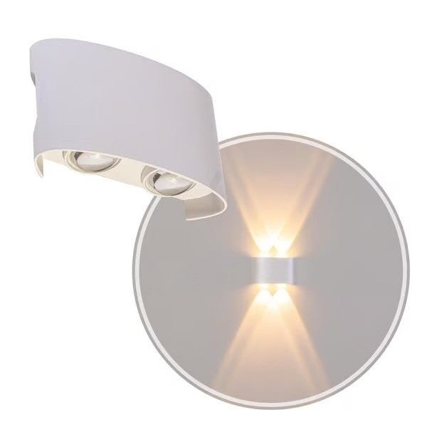 Arandela Opus LED Clessidra Branco 4 watts 3000K 24° Bivolt IP65 100x75x40mm OPS 81362