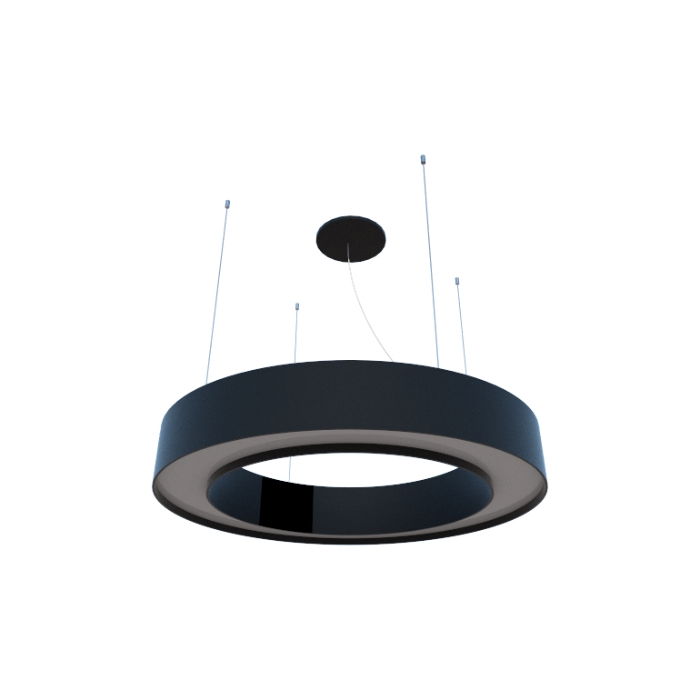 Pendente Fox Lustres Madeira Cilíndrico 5L E27 Ø600x150x100mm 3060