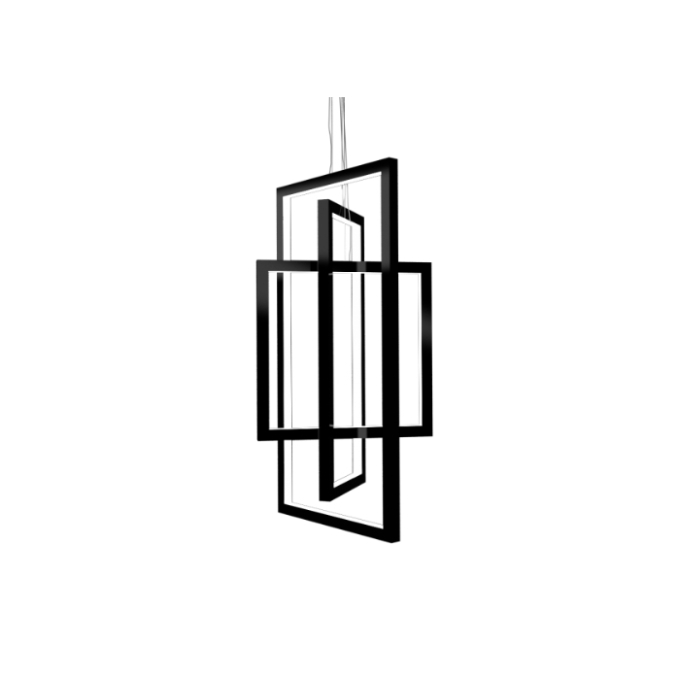 Pendente Fox Lustres Madeira 134 watts 3000K Bivolt 1000x500x500mm 4011