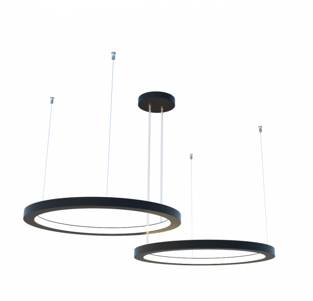 Pendente Fox Lustres Madeira Cilíndrico 46 watts 3000K Bivolt Ø600X40mm 1070