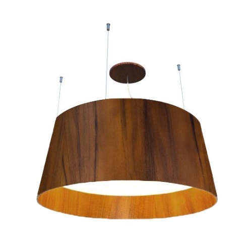 Pendente Fox Lustres Madeira Cônico 5L E27 Ø750X350mm 102