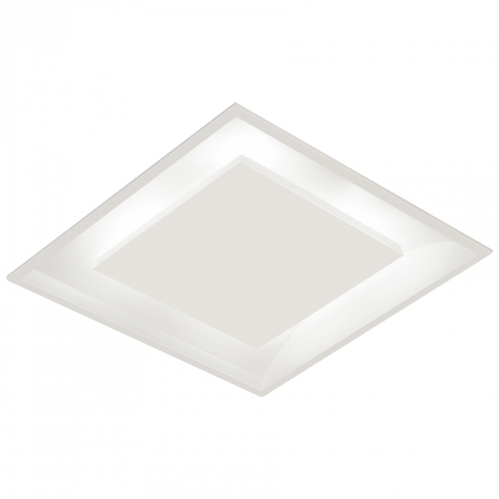 Plafon Rebatedor TKS Quadrado 4L E27 450x450x80mm 1918-G