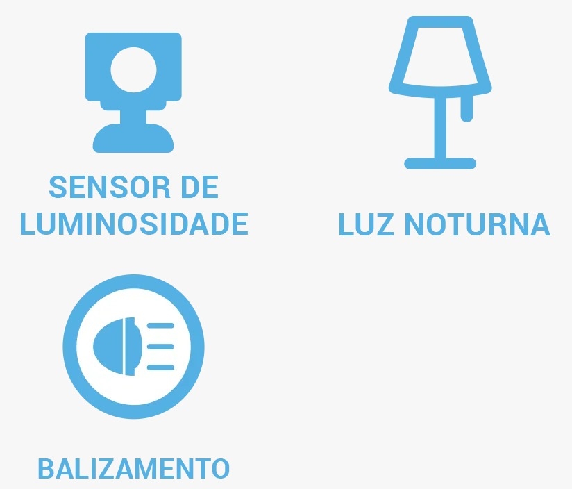 Luminária Noturna Opus LED Moon 1 watt 3000K 60x90mm OPS 33754