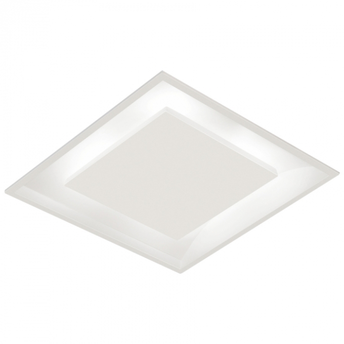 Plafon Rebatedor TKS Quadrado 4L E27 450x450x80mm 1918-G