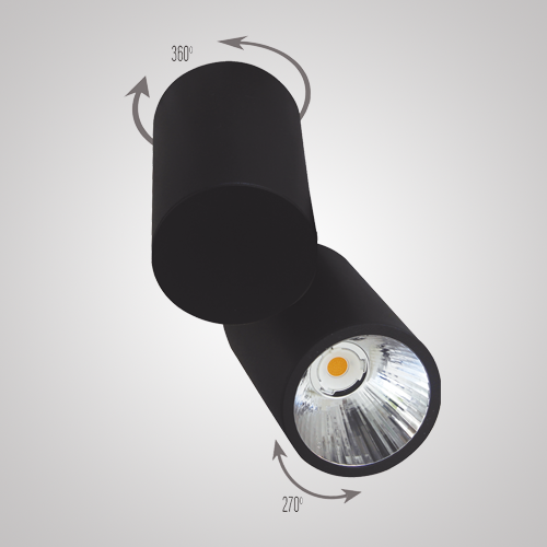 Plafon Direct Light Foccus Plus 22 watts 40° Bivolt 2700K IRC90 Ø76x130mm DL T17