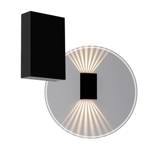 Arandela Opus Persaid 4 Watts 3000K Preto 83x123x30mm OPS 82215