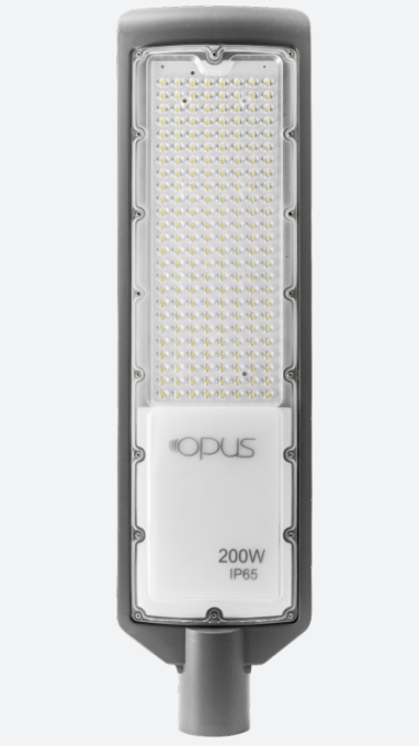 Luminária para Poste Opus LED 200 watts 6500K IP65 685x175x75mm Preto OPS 82581