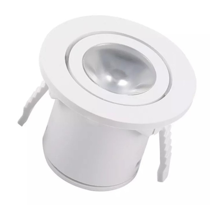 Mini Spot Opus LED (Kit 02 unidades) 1 watts 3000K Branco Ø37x29mm OPS 82642