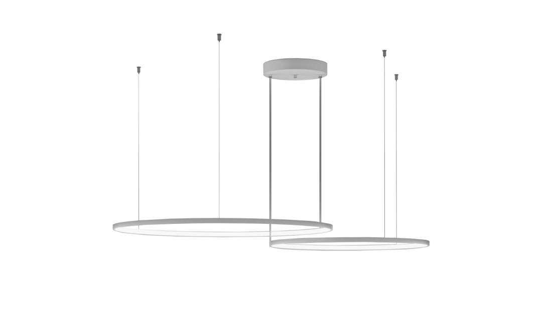 Pendente Montare Anello Plus Duplo 65 watts Ø1000x800mm 129108