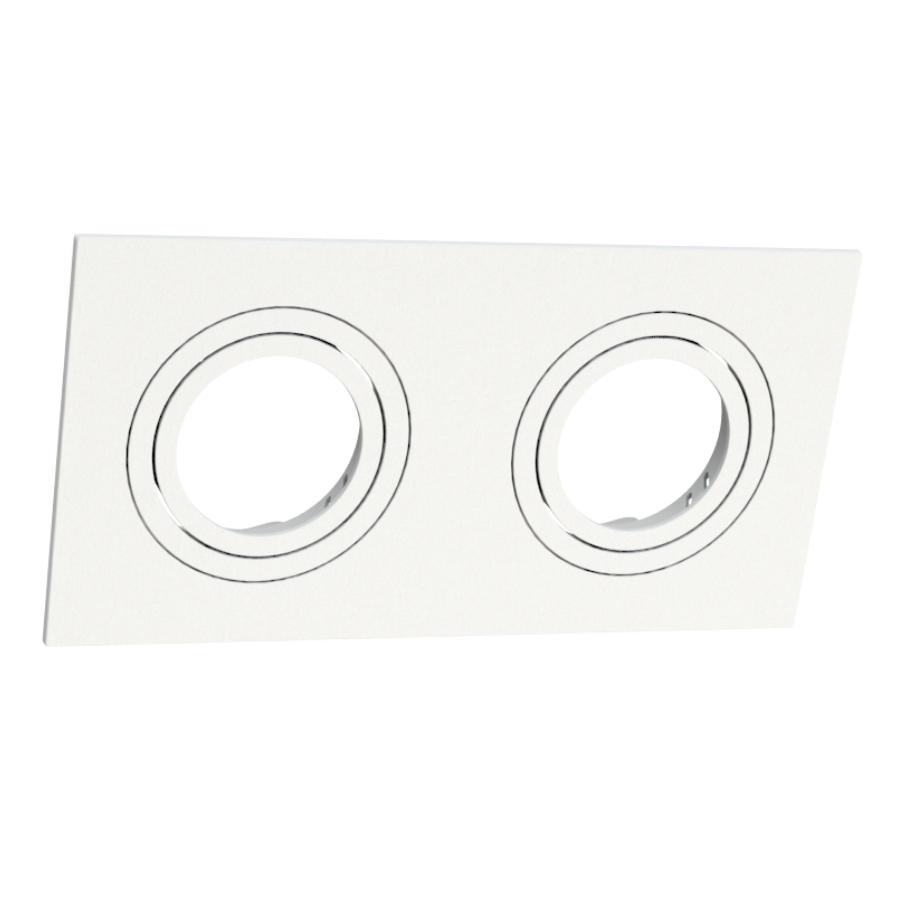 Spot Embutir Face Plana Moon Duplo PAR20 Branco 127x245mm 1060576