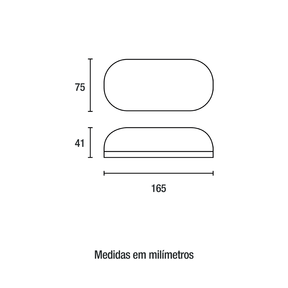 Arandela Tartaruga Branca Blumenau 8 watts 6500K Bivolt 165x75x41mm 15086004