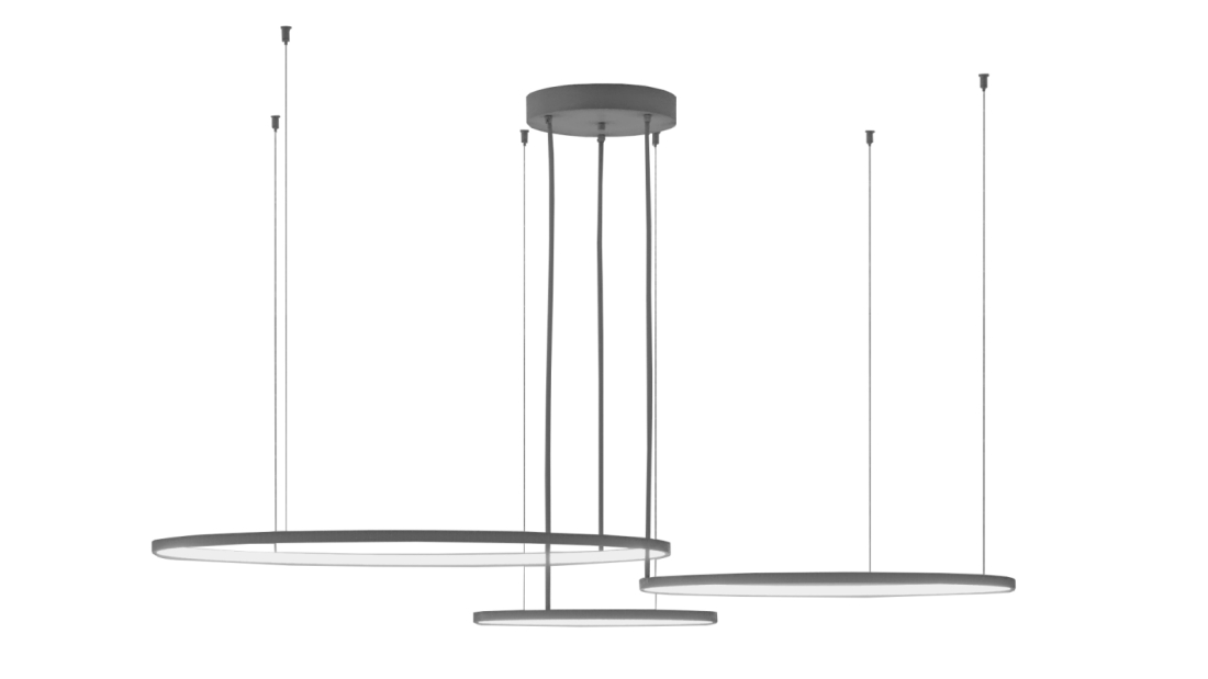 Pendente Montare Anello Plus Triplo 86,5 watts Ø1000x800x600mm 130186