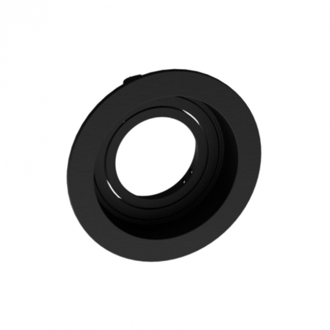 Spot Embutir Recuado Moon Mini Dicróica Preto Ø70mm 1060279