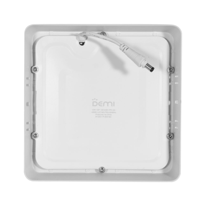 Painel Led Demiled Sobrepor 12 watts Bivolt 4000K 170x170x28mm 10230
