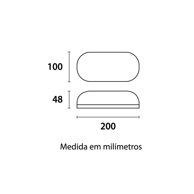 Arandela Tartaruga Branca Blumenau 15 watts 3000K Bivolt 200x100x48mm 15153004-3